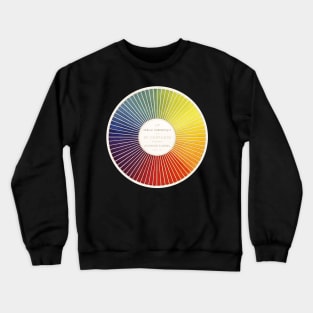 Michel Chevreul, Chromatic Circle, Color Wheel Crewneck Sweatshirt